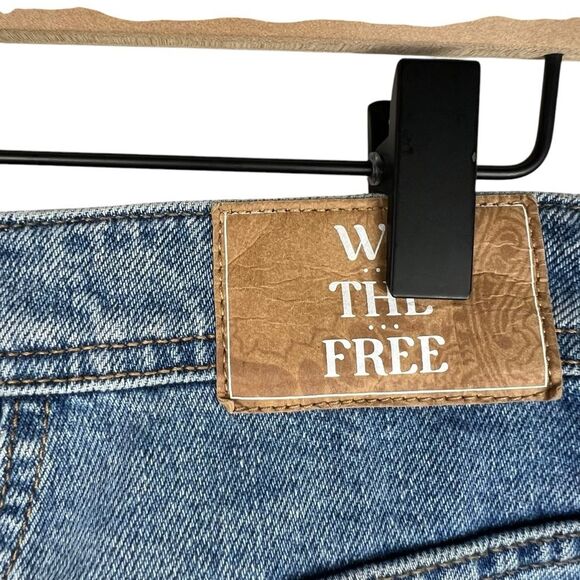 Free People Ava High Rise Bootcut Jeans Sz 27 Blue Retro Flare Boho Festival - Picture 8 of 14